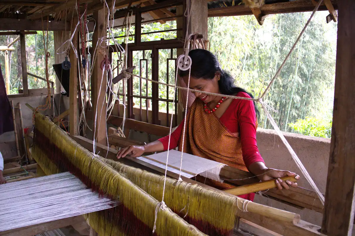A Village Experience through Eri Silk and People